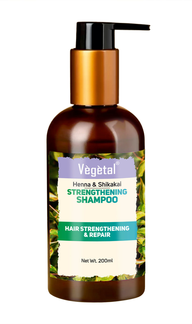 NEW Vegetal Henna &  Shikakai  Strengthening  Shampoo